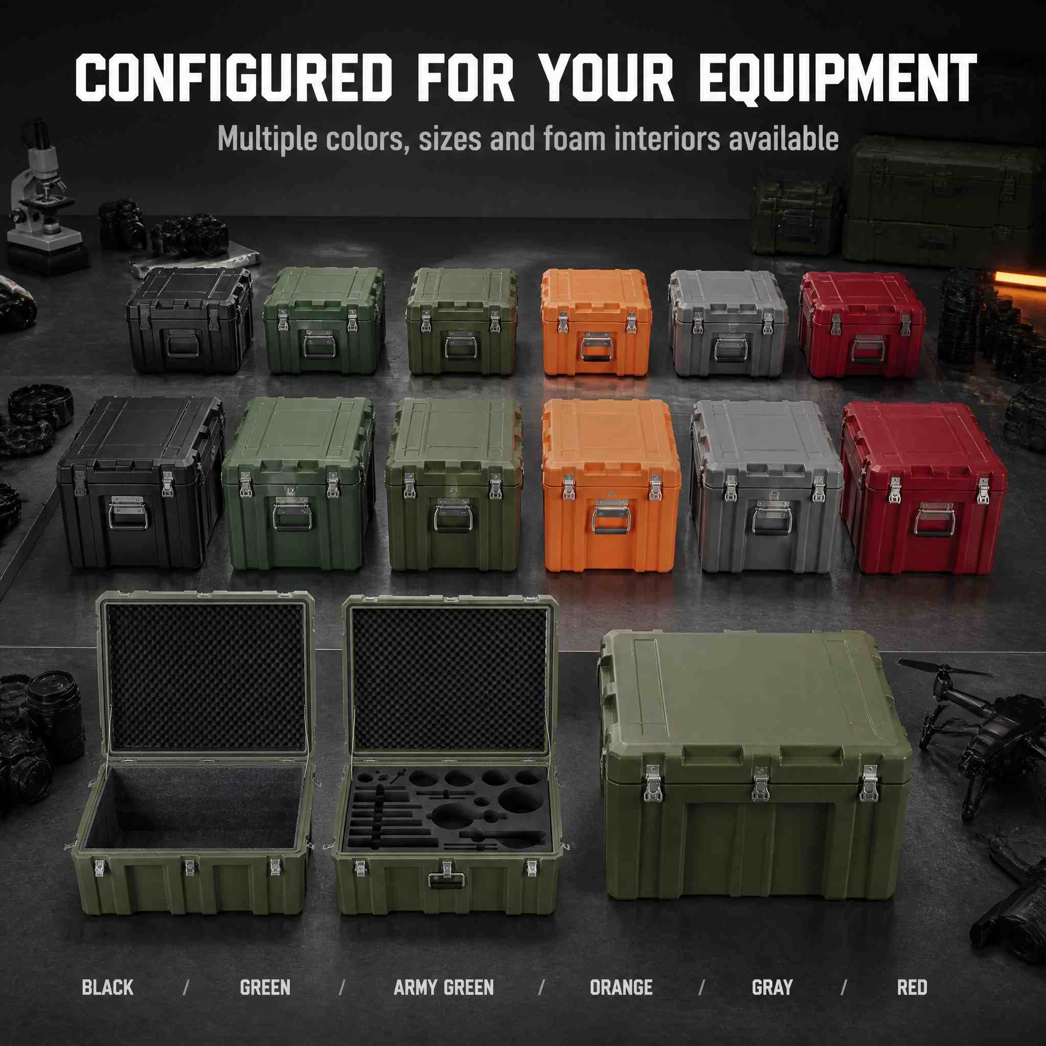 Lockable Rotomolded Equipment Transport Box