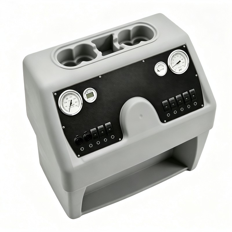 Pontoon & Fishing Boat Helm Console Without Seat – Rotomolded HDPE