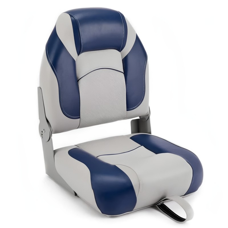 Supportive Foldable Boat Seat with Lumbar Support