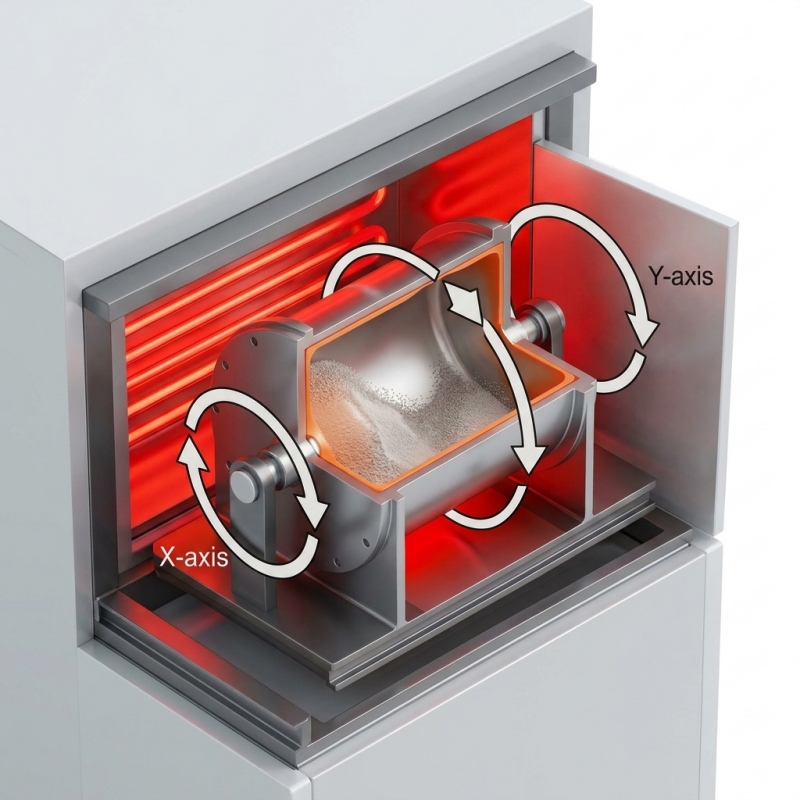 Biaxial Rotation + Heat