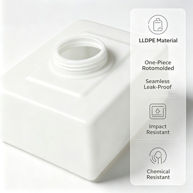 One‑Piece Rotomolded LLDPE Tank, Seamless Leak‑Proof & Chemical Resistant Structure Rotomolded LLDPE Tank Features