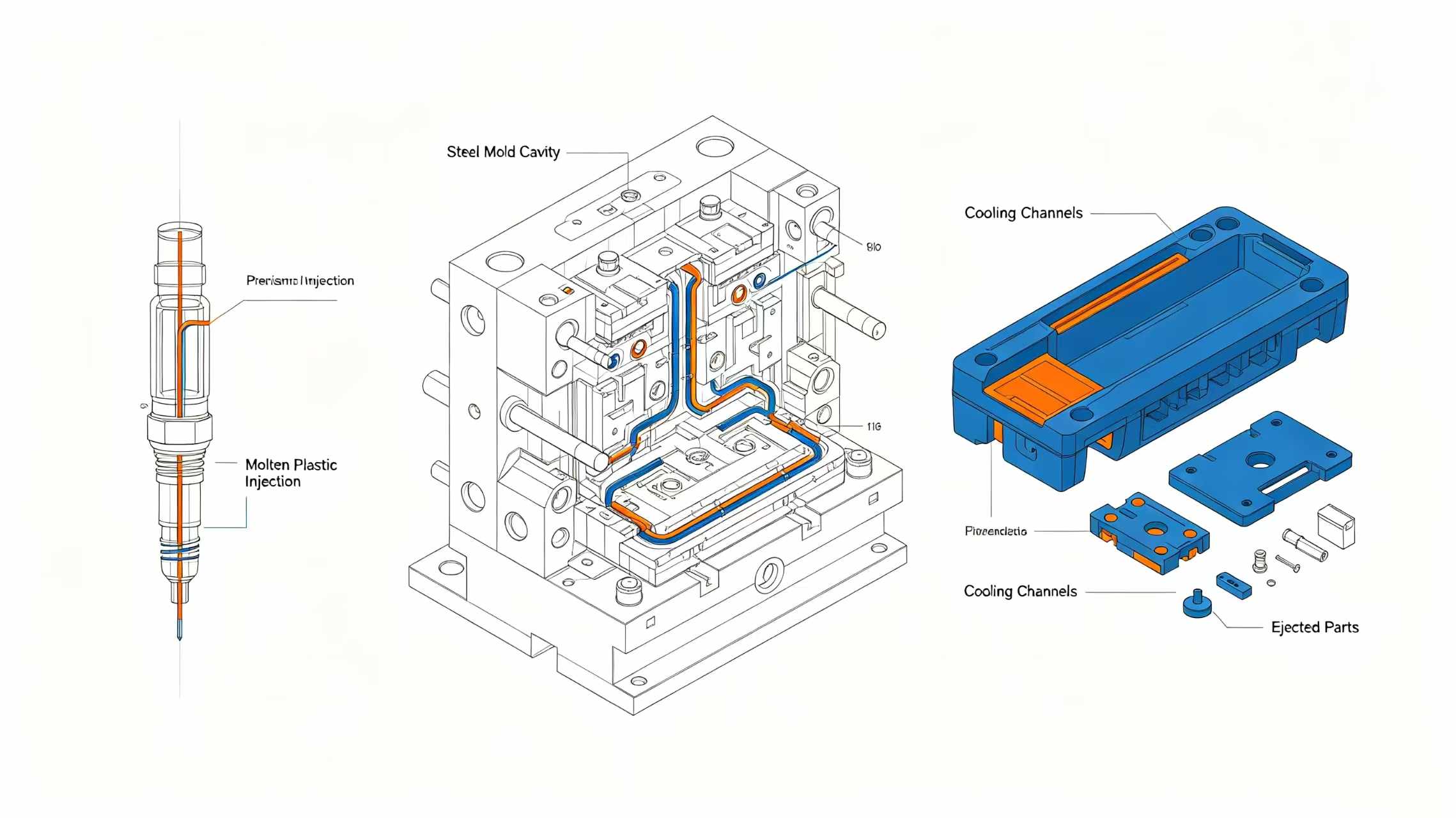 Injection mold diagram