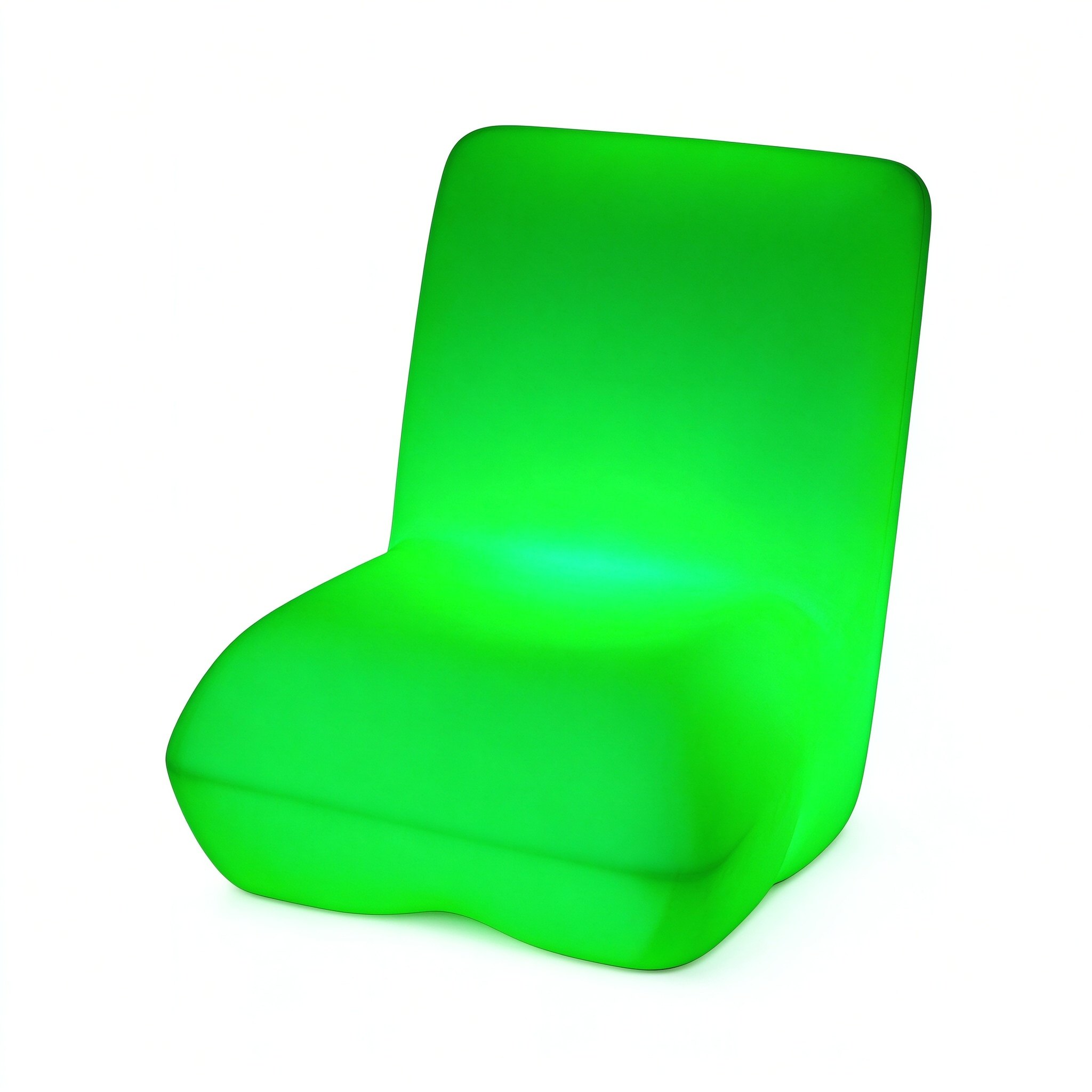 LED Glowing Chair and Table Set for Bar Events Red LED illuminated chair with table for outdoor bar and party events