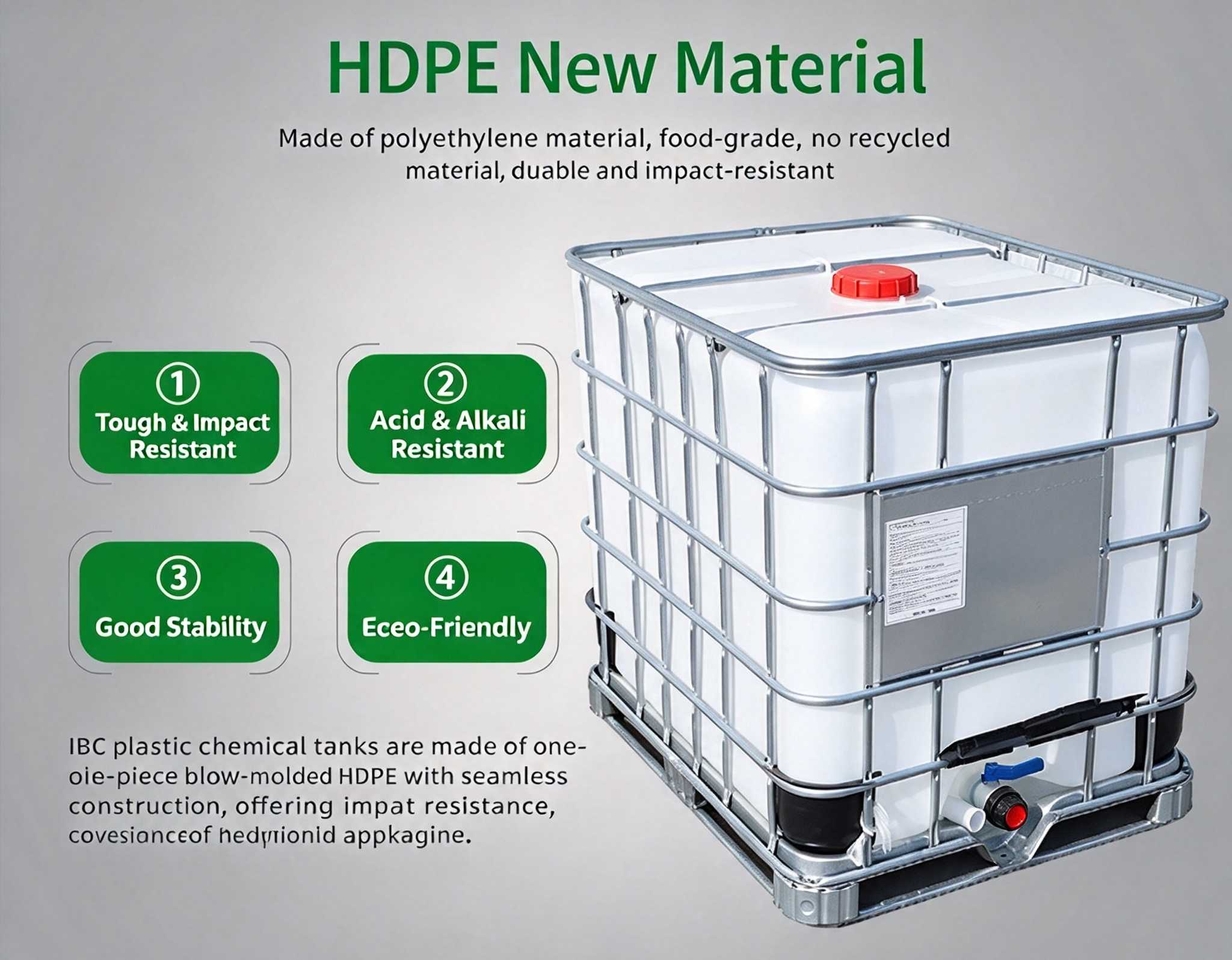 Heavy Duty Corrosion Resistant Liquid Storage Totes